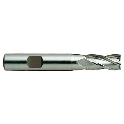 10 × 10 × 30 × 100 mm 2 Flute Square End Carbide End Mill-Plain Shank - Exact Industrial Supply