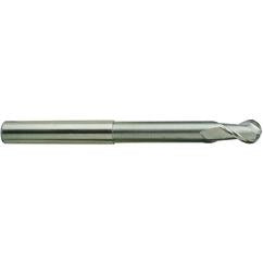 1/2 X 1/2 X 5 N.240 2Fl H-37 Ball Extended Neck Alu-Power TiCN-Coated EM - - USA Tool & Supply