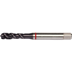M3x0.50 HSS-E PM 3 Flute 6H 45 Degree Red Shark Machine Tap Spiral Flute-TiAlN/Top E-code # E626M3 - Exact Industrial Supply