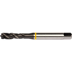 M12x1.25 HSS-E PM 3 Flute 6H 40 Degree Yellow Shark Machine Tap Spiral Flute-TiAlN/Top E-code # E764M12X1.25 - Exact Industrial Supply