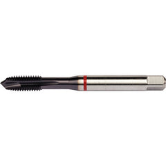 ‎#8-32 3 Flute H3 HSS-E PM DIN ANSI Machine Tap - Red Shark for Alloy Steels - Plug Style E-code # E8118-32 - USA Tool & Supply