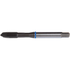 ‎#6-32 3 Flute H3 HSS-E PM DIN ANSI Machine Tap - Blue Shark for Stainless Steel - Plug Style E-code # E8136-32 - USA Tool & Supply