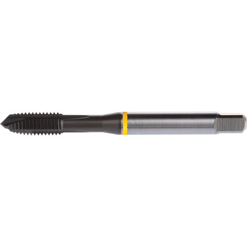‎#10-32 3 Flute H3 HSS-E PM DIN ANSI Machine Tap - Yellow Shark for Low Alloy Steels - Plug Style E-code # E90910-32 - USA Tool & Supply