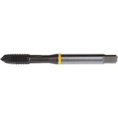 ‎#10-32 3 Flute H3 HSS-E PM DIN ANSI Machine Tap - Yellow Shark for Low Alloy Steels - Plug Style E-code # E90910-32 - USA Tool & Supply