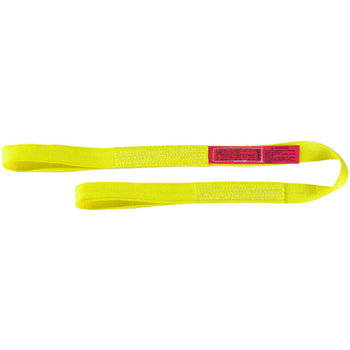 EE1601NFX5 1″ × 5' Eye and Eye 1-Ply Web Nylon Sling - USA Tool & Supply