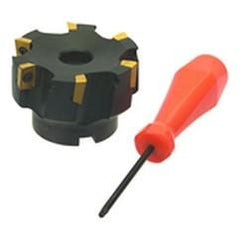 2" Dia - 3/4" Bore - 90° Indexable Face Mill Cutter - USA Tool & Supply