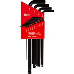 12PC BALL-HEX-L KEY SET - USA Tool & Supply
