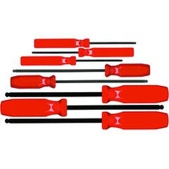 8PC BALL HEX SCREWDRIVER SET IN - USA Tool & Supply