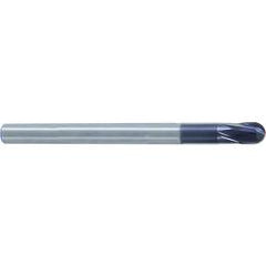 1/2 X 1/2 X 4-1/2 X 4 X .496 2Fl H-15 Ball Nose X-Power For Over Hrc 55 EM - - USA Tool & Supply