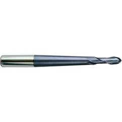 1/4-1/2-3/4-7-3/4 2Fl H - 30 Pencil Neck Ball X-Power End Mill - USA Tool & Supply