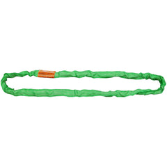 EN60X2 Green Endless 2' Roundsling Polyester Sling - USA Tool & Supply