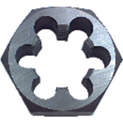 ‎3/8-24 NF / Carbon Steel Left Hand Hexagon Die - USA Tool & Supply