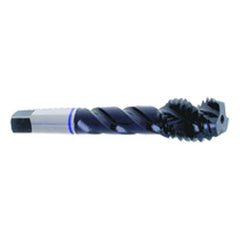 ‎1/4-20 Dia-H3-3 FL-Std Spiral FL Tap-Blue Ring - USA Tool & Supply