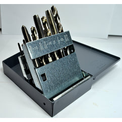 18 Pc. Tap and Drill Set #6 thru 1/2″ Tap -#36 thru 27/64″ Drill - USA Tool & Supply