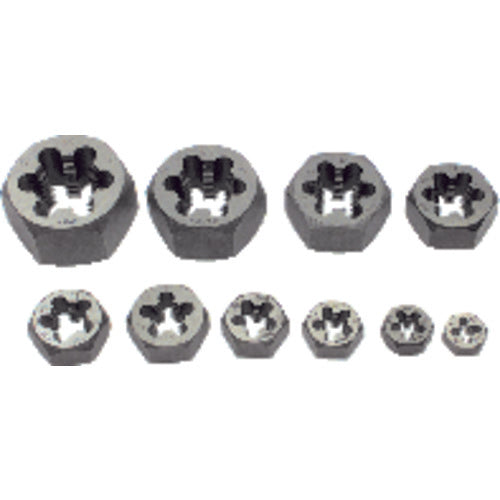 5 Pc.1/4 thru 1/2″ Hex Rethreading Die Set - Exact Industrial Supply