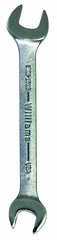 22.0 x 24mm - Chrome Satin Finish Open End Wrench - USA Tool & Supply