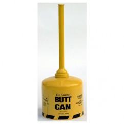 5 GAL CIGARETTE DISPOSAL CAN YELLOW - USA Tool & Supply
