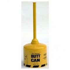 5 GAL CIGARETTE DISPOSAL CAN YELLOW - USA Tool & Supply