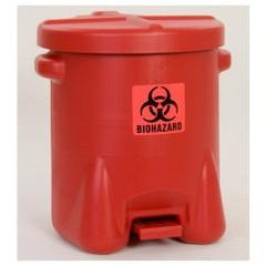 14 GAL POLY BIOHAZ SAFETY WASTE CAN - USA Tool & Supply