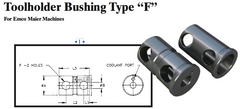 Toolholder Bushing Type ÒFÓ (For Emco Maier Machines) - Part #: CNC86 E86-80F 5/8" - USA Tool & Supply