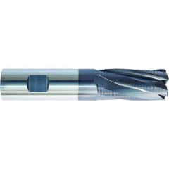 1 x 7 OAL 5FL SC 4-1/8 LOC ALTiN Roughing End Mill - USA Tool & Supply