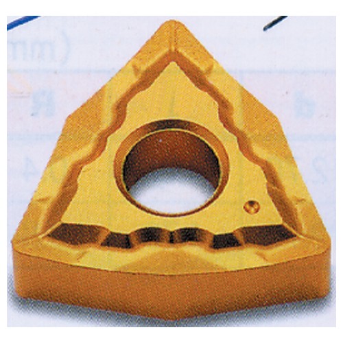 WNMG 432 QF ME1225, 0.187″ Thick, 1/2″ Inscribed Circle, Coated, Trigon, Turning Indexable Insert - USA Tool & Supply