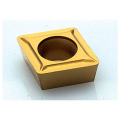 CPGT 432 GP ME425, 0.187″ Thick, 1/2″ Inscribed Circle, TiAlN, 80° Diamond, Turning Indexable Insert - USA Tool & Supply
