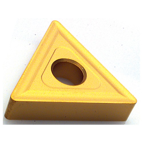 TNMG 331 F41 PT1225, 0.016'Ä≥ Corner Radius, 0.187'Ä≥ Thick, 3/8'Ä≥ Inscribed Circle, TiN|TiCN|Al2O3|TiN, Triangle, Turning Indexable Insert - USA Tool & Supply
