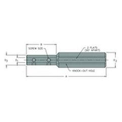 BBS-187/1000 - 3/16" Sleeve - 1" Shank - Steel Boring Bar Sleeve - USA Tool & Supply