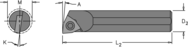 .300" Min -.250" SH - 6" OAL - Carbide Shank Boring Bar - USA Tool & Supply