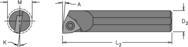 .563" Min - .500" SH - 6" OAL - Carbide Shank Boring Bar - USA Tool & Supply