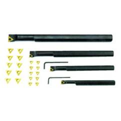 4 Pc. RH Boring Bar Set with 20 Inserts - USA Tool & Supply