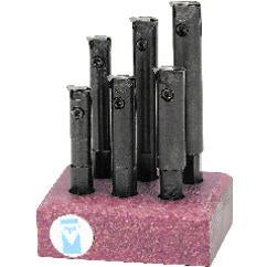 APT High Performance Indexable 6 Piece Boring Bar Set - Right Hand 1/2'' Shank - USA Tool & Supply