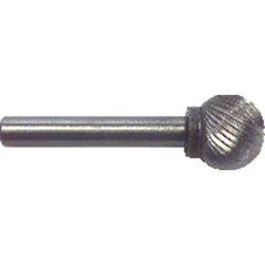 3/8 × 1/4″ SH Ball End Shape - HSS - Burr - USA Tool & Supply