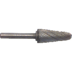 1/4 × 5/8 x " SH Tapered Radius End Shape - HSS - Burr - USA Tool & Supply