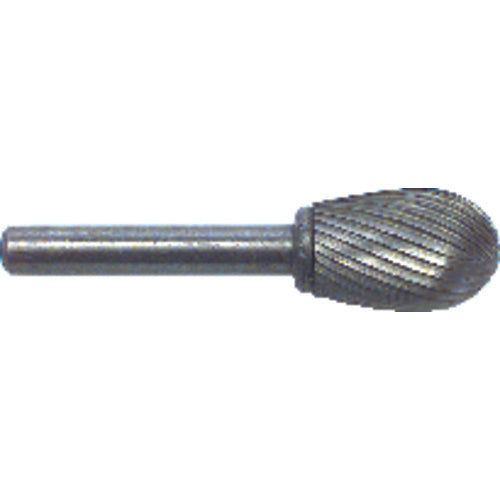 3/8 × 5/8 × 1/4″ SH Oval Shape - HSS - Burr - USA Tool & Supply