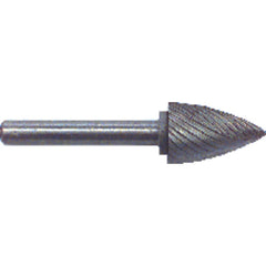 1/2 × 3/4 × 1/4″ SH Tree Pt End Shape - HSS - Burr - USA Tool & Supply