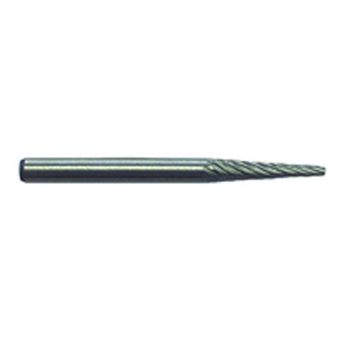 1/8 × 9/16 × 1/8″ SH Cone Shape - HSS - Burr - USA Tool & Supply