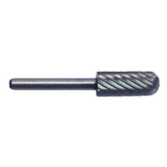 1/4 × 5/8 × 1/8″ SH Cyl Radius Shape - HSS - Burr - USA Tool & Supply