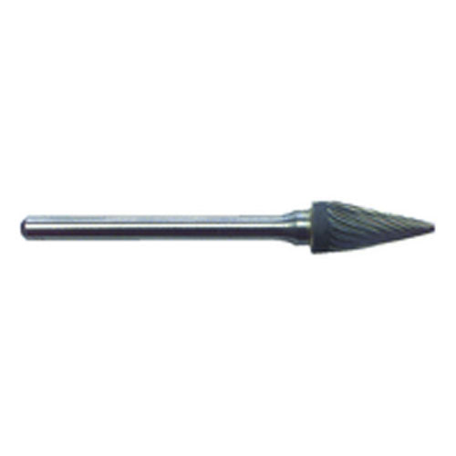 R22 1/4 × 1/2 × 1/8″ SH - Sgl Cut Tree Shape - CBD - Burr - USA Tool & Supply