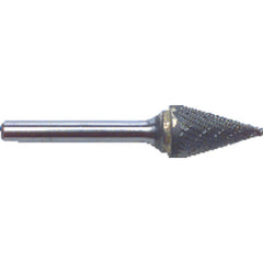 1/4 EdgeHog Conical Miniature Carbide Bur SM-51 Std Alt. Diamond(Double) - USA Tool & Supply