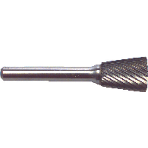 1/4 EdgeHog Back Taper Miniature Carbide Bur SN-51 Standard - USA Tool & Supply