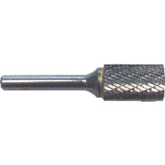 1/4 EdgeHog Cyl Flat End Miniature Carbide Bur SA-51 Std Alt. Diamond(Double) - USA Tool & Supply