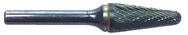 SL4 1/2 x 1-3/16 x 1/4" SH Dbl Cut Taper Radius - CBD - Burr - USA Tool & Supply