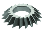 5 x 3/4 x 1-1/4 - HSS - 45 Degree - Right Hand Single Angle Milling Cutter - 24T - TiN Coated - USA Tool & Supply