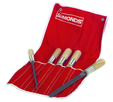 5 Pc. 8" General Purpose File Set-with Handles - USA Tool & Supply