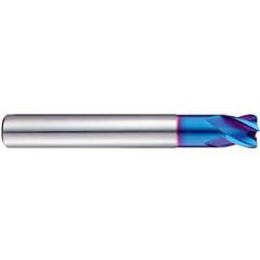 1.5X3 X2.2X40 4Fl SE H - 30 Stub Cut Corner Radius Extended Neck X-5070 Power End Mill - USA Tool & Supply