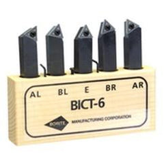 Style AR;AL.BR;BL;E 3/8x3/8" SH - Indexable Tool Bit Set - USA Tool & Supply