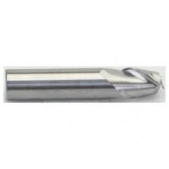 5/16" Dia. - 2" OAL -  Carbide for Aluminum ALU-S-45°-HP Stub End Mill - 2 FL - USA Tool & Supply