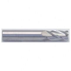 9/64 Dia. x 2 Overall Length 4-Flute Square End Solid Carbide SE End Mill-Round Shank-Center Cut-AlTiN - USA Tool & Supply